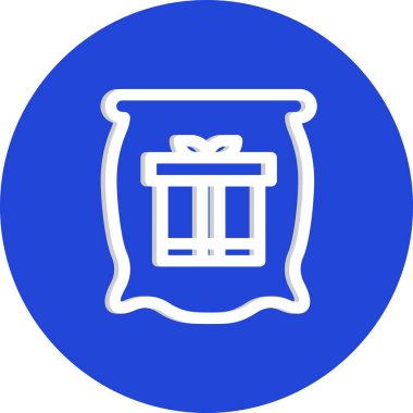 hediye simgesi vektör illüstrasyonu