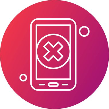 vektör çapraz simgesi illüstrasyonu