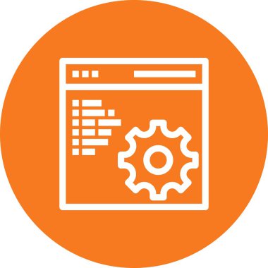 vektör ana hatları web sitesi simgesi 