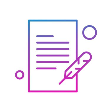 Vektör belgesi Simge illüstrasyonu