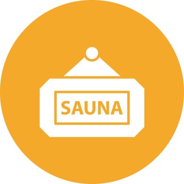 vektör sauna simgesi illüstrasyonu