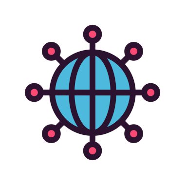 vektör ağ simgesi çizimi