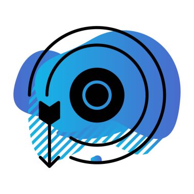 vektör hedef simgesi illüstrasyonu