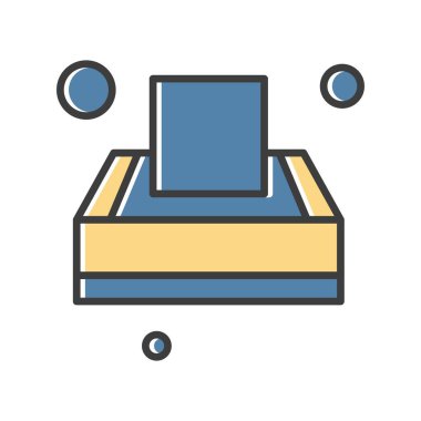 özet vektör illüstrasyon simgesi