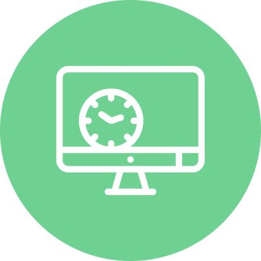 vektör lcd simgesi illüstrasyonu