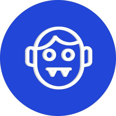 vektör vampir simgesi çizimi