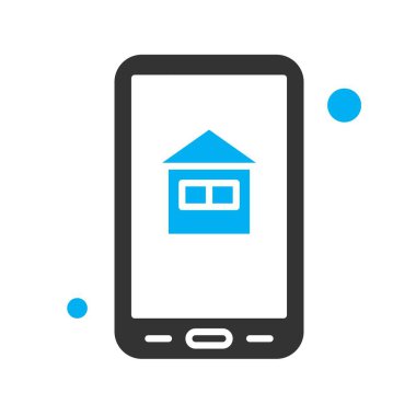  Ev simgesinin vektör illüstrasyonu