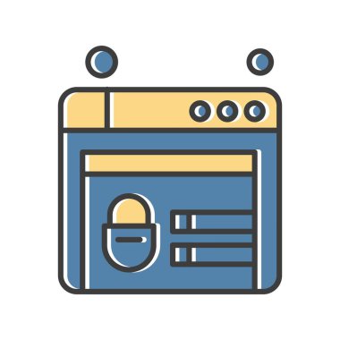 websitesi simgesi vektör illüstrasyonu