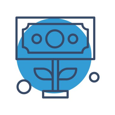 Dolar simgesi vektör illüstrasyonu