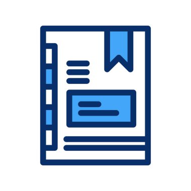 kitap simgesi vektör illüstrasyonu