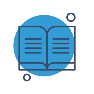 kitap simgesi vektör illüstrasyonu