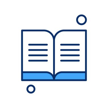 kitap simgesi vektör illüstrasyonu