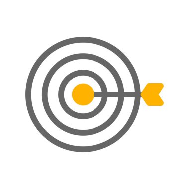 vektör hedef simgesi illüstrasyonu