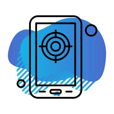 vektör hedef simgesi illüstrasyonu