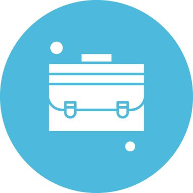 Evrak çantası simgesinin vektör illüstrasyonu