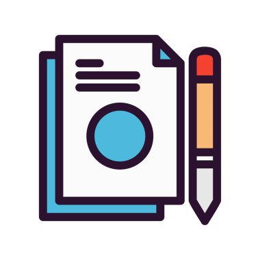 Vektör belgesi Simge illüstrasyonu