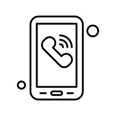  Vektör telefon simgesi illüstrasyonu