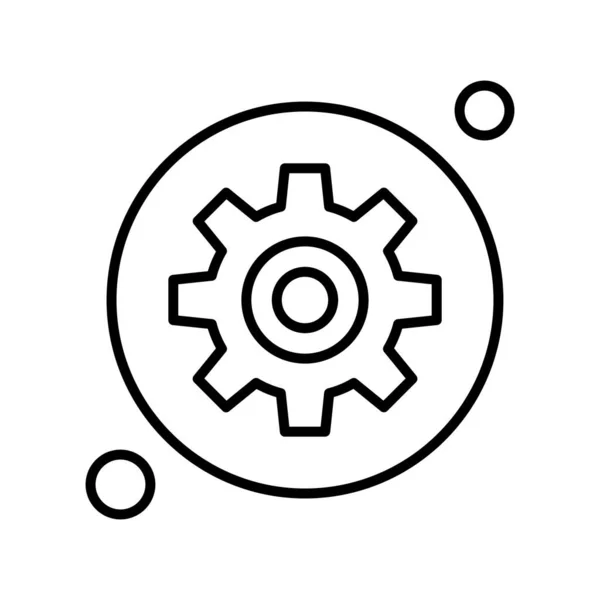 Configuração Vetor Icon Ilustração — Vetor de Stock