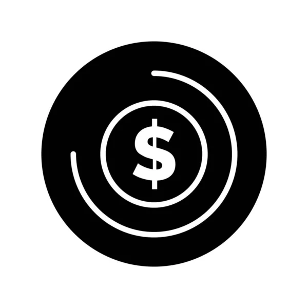 Ilustracja Ikony Monety Wektorowej — Wektor stockowy