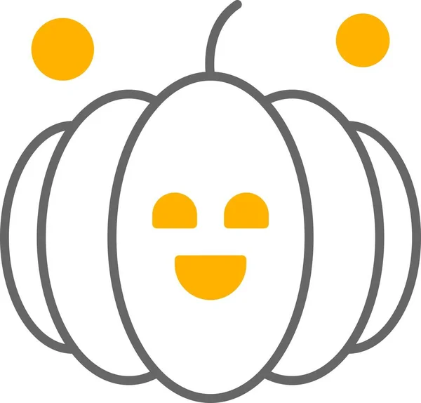 Vector Calabaza Icono Ilustración — Vector de stock