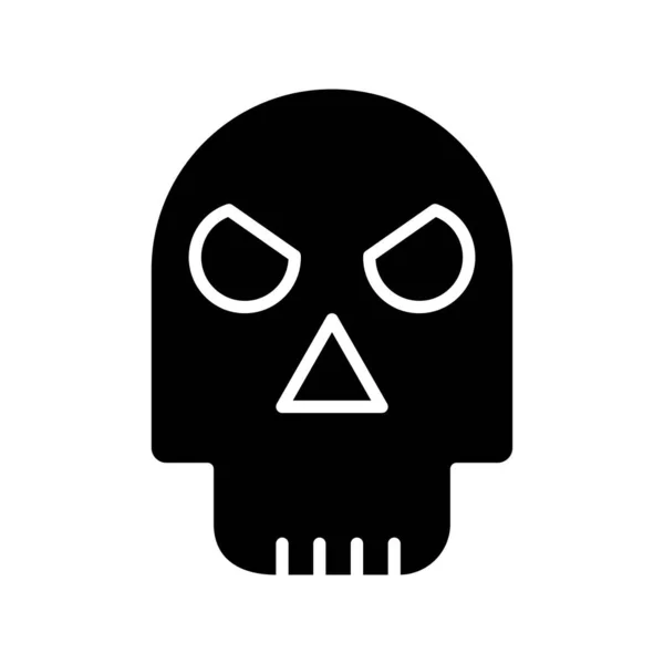 Vector Skull Icon Illustration — Stock Vector