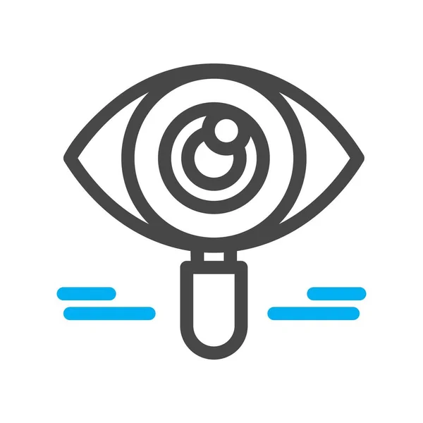 Vector Oog Pictogram Illustratie — Stockvector