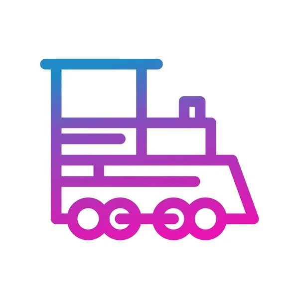 Vector Train Engine Icon — Stock Vector