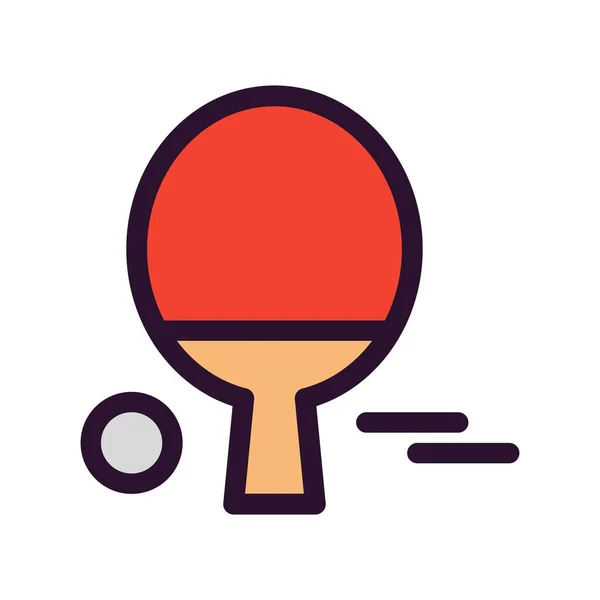 矢量乒乓球Icon — 图库矢量图片