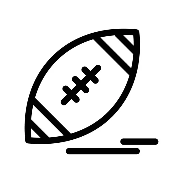 Vetor Rugby Ícone Ilustração — Vetor de Stock
