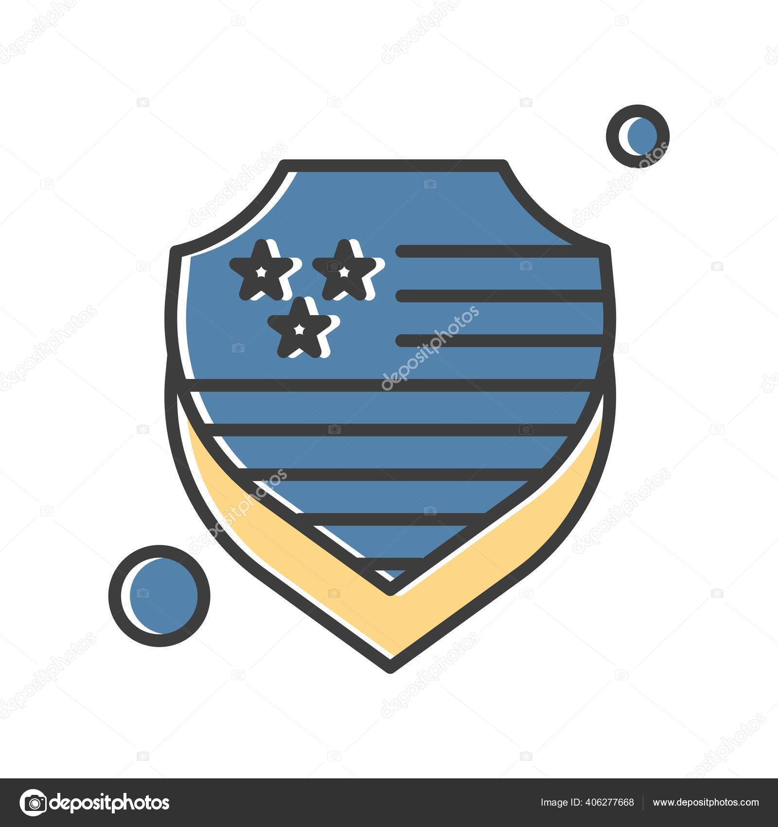 Vector Shield Icon Illustration Stock Vector by ©Vectorvalley 406277668