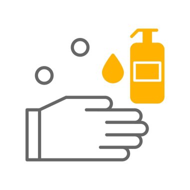 vektör yıkama el ico