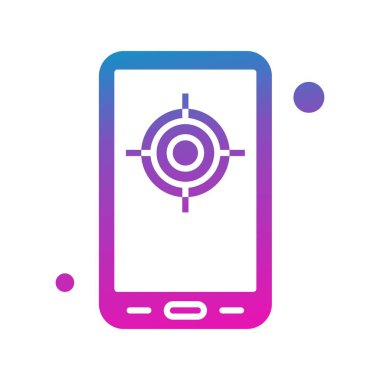 vektör hedef simgesi illüstrasyonu