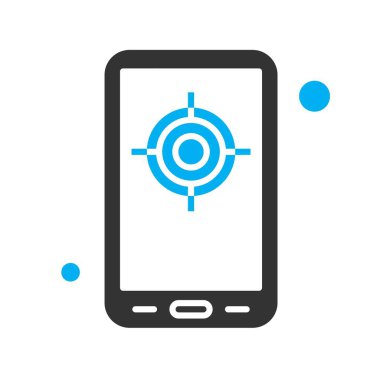 vektör hedef simgesi illüstrasyonu