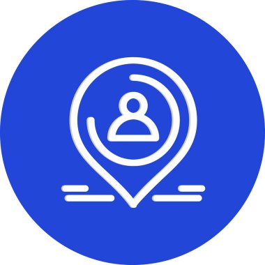 Vektör konumu simge illüstrasyonu