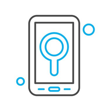 Vektör konumu simge illüstrasyonu