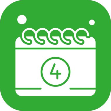 vektör Takvimi Simgesi illüstrasyonu