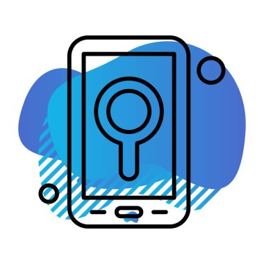 Vektör konumu simge illüstrasyonu