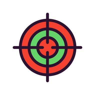 Vektör Hedef simgesi illüstrasyonu