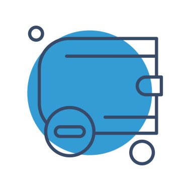 cüzdan ikonu vektör illüstrasyonu