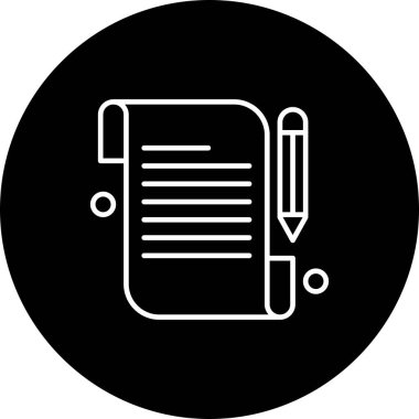 özet ikon vektör çizimi