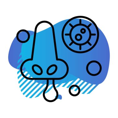 vektör burun Simgesi illüstrasyonu