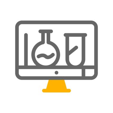 vektör lcd simgesi illüstrasyonu