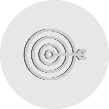 vektör hedef simgesi illüstrasyonu