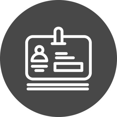 vektör ofis kartı simgesi 