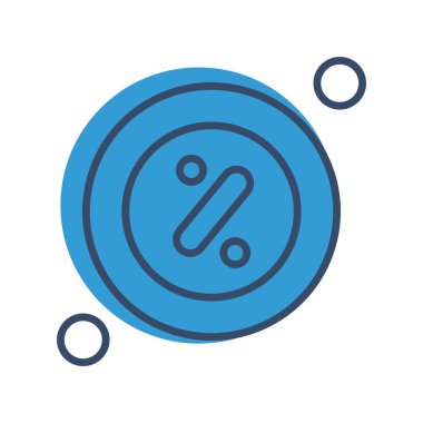 İndirim simgesi vektör illüstrasyonu