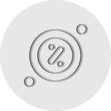 İndirim simgesi vektör illüstrasyonu