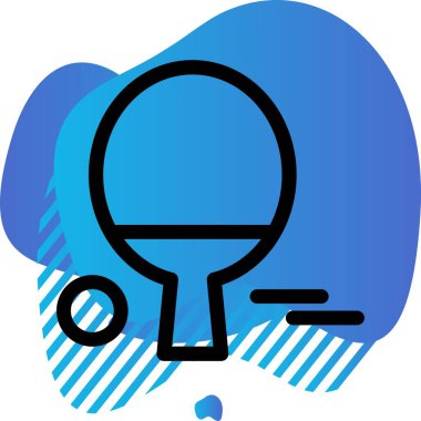 vektör tablosu tenis simgesi