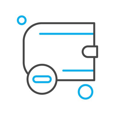 cüzdan ikonu vektör illüstrasyonu