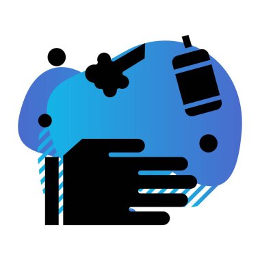 özet vektör illüstrasyon simgesi