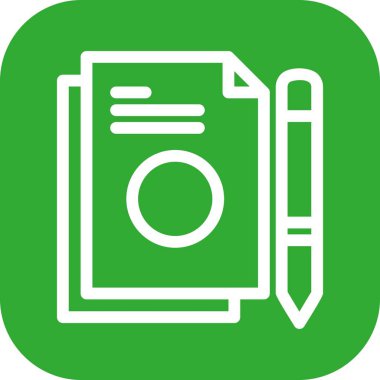 Vektör belgesi Simge illüstrasyonu